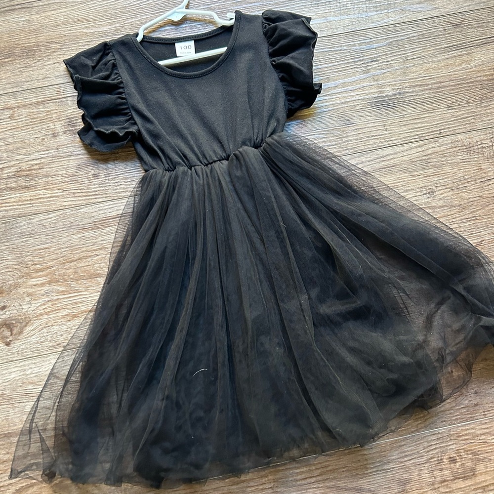 Elegant Black Kids tulle  Dress